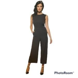 Black Tape black jumpsuit with tie back and key hole back